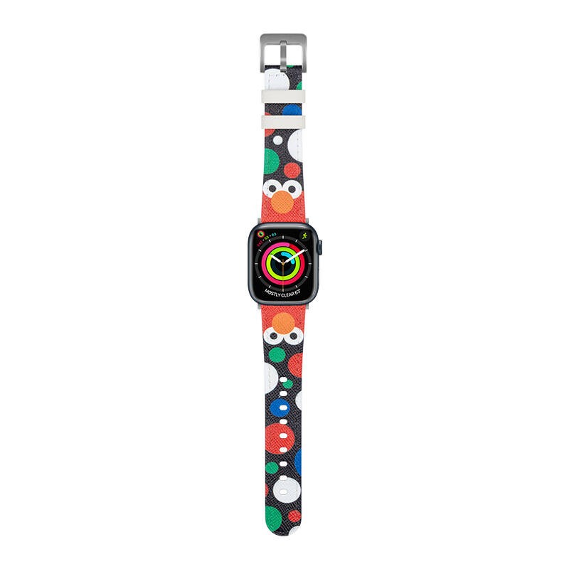 Watch Ultra 49mm Casebang Sesame Street Serisi Deri Saat Kordon