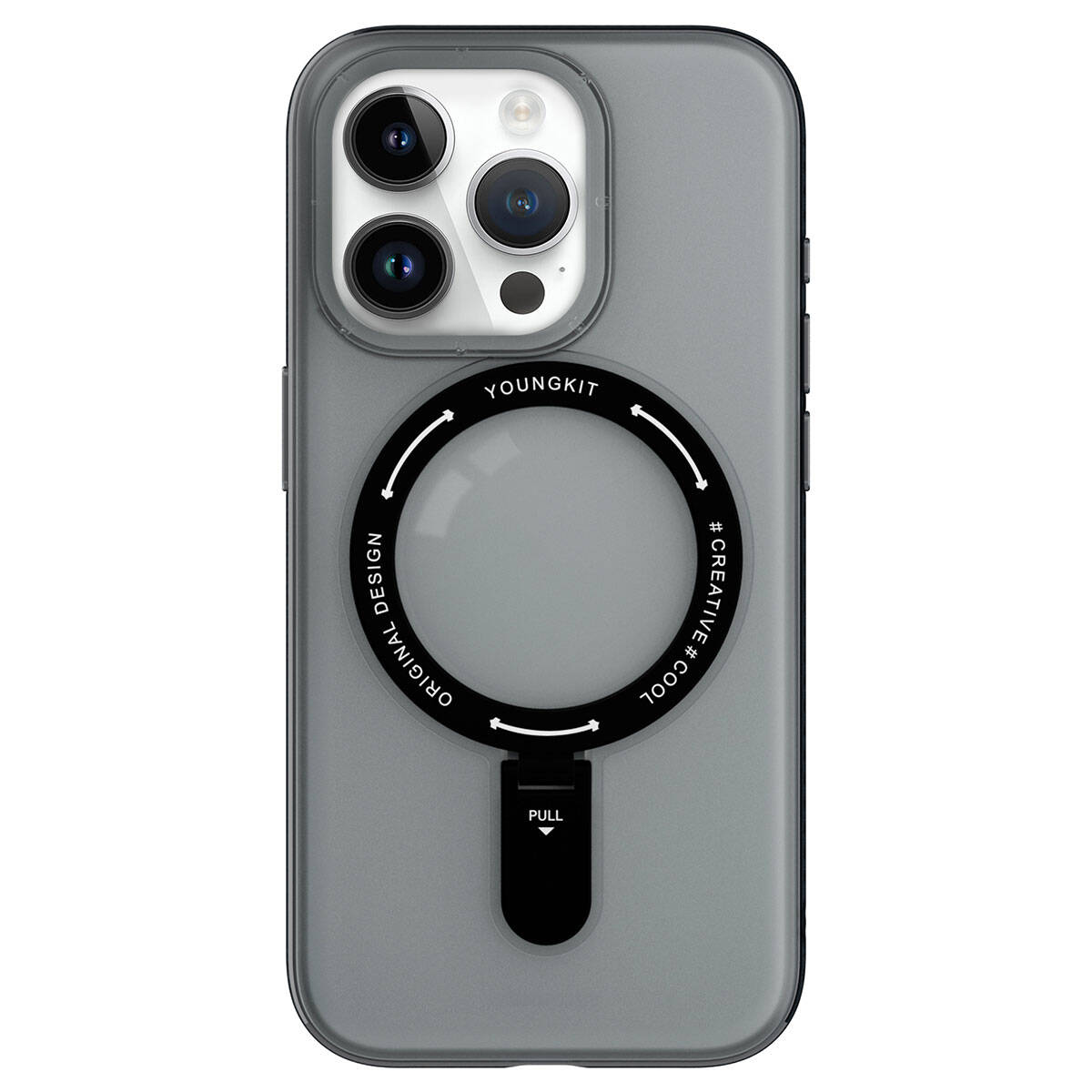 iPhone 15 Pro Max Kılıf Magsafe Şarj Özellikli Youngkit Rock Serisi Kılıf