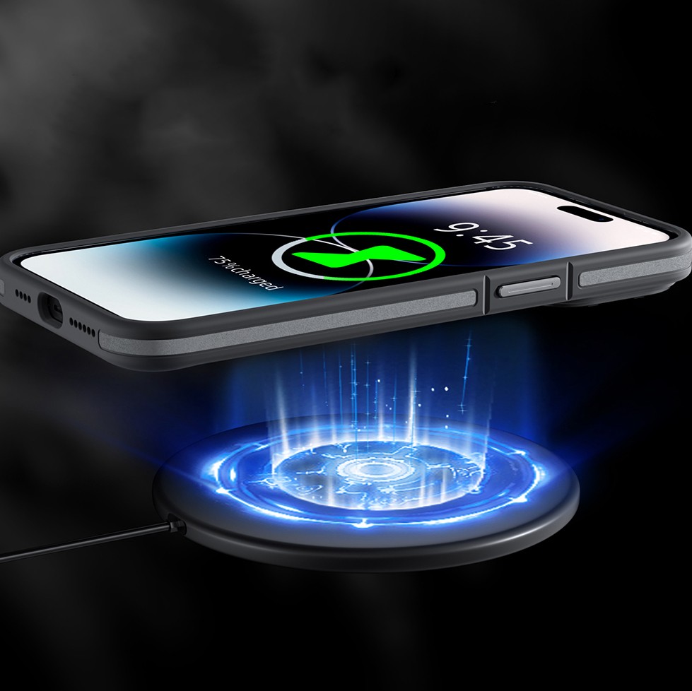 iPhone 14 Pro Kılıf Magsafe Şarj Özellikli Youngkit Rock Sand Serisi Kılıf