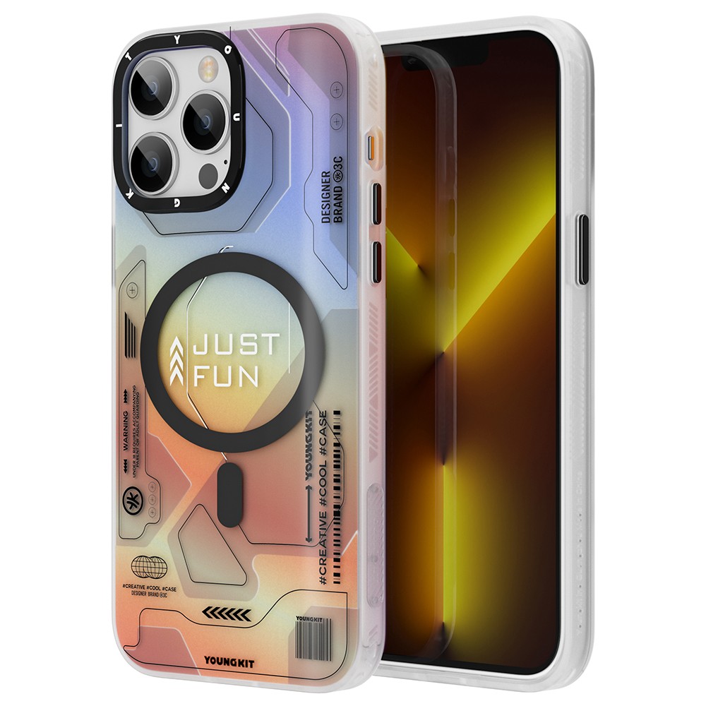 iPhone 13 Pro Max Kılıf Magsafe Şarj Özellikli YoungKit Metaverse Serisi Kılıf
