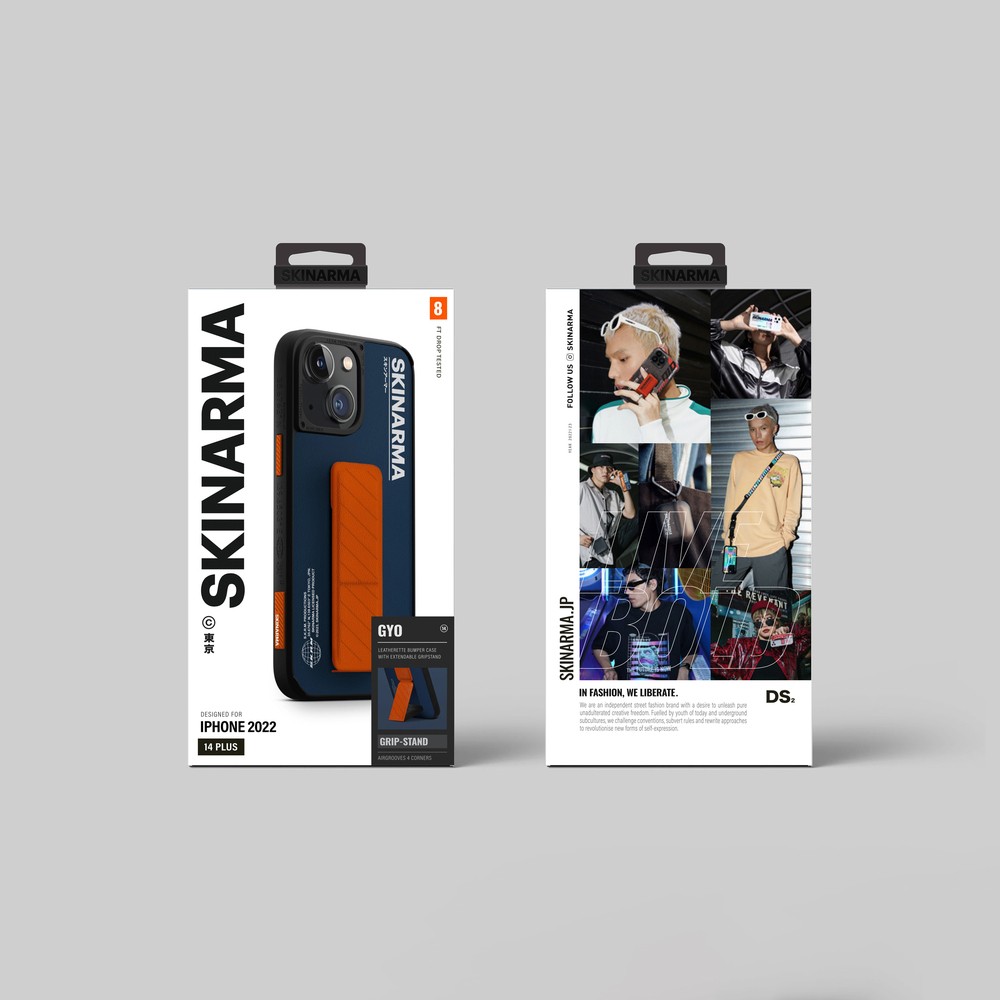 iPhone 14 Plus Kılıf SkinArma Standlı Deri Görünümlü Gyo Kılıf
