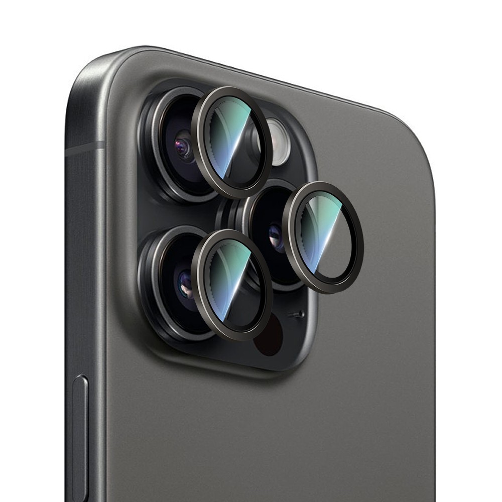 Apple iPhone 16 Pro CaseWorld Alloy Serisi Oleofobik Anti Reflective Kamera Lens Koruyucu
