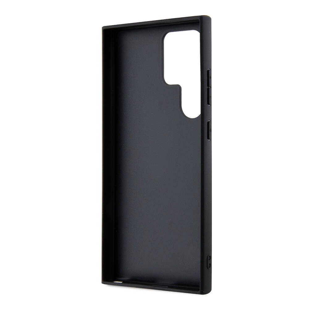 Galaxy S24 Ultra Kılıf BMW Orjinal Lisanslı M Logolu Üç Renk Çizgili Delikli Detail Line Kılıf