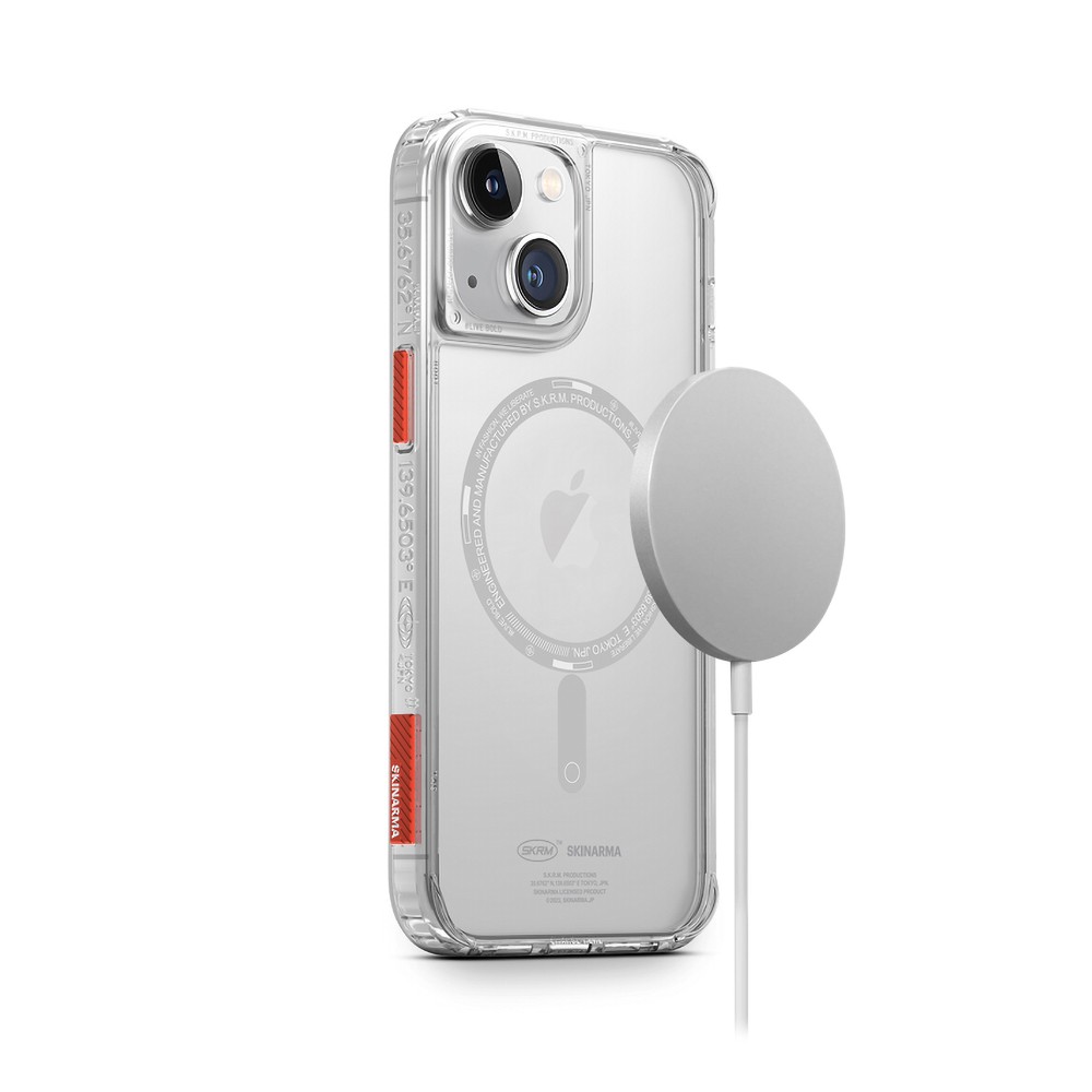 iPhone 14 Kılıf SkinArma Şeffaf Airbag Tasarımlı Magsafe Şarj Özellikli Saido Kılıf