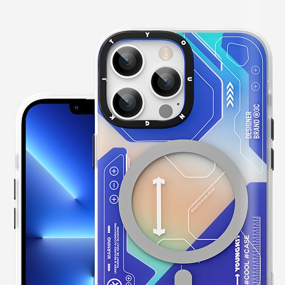 iPhone 13 Pro Max Kılıf Magsafe Şarj Özellikli YoungKit Metaverse Serisi Kılıf