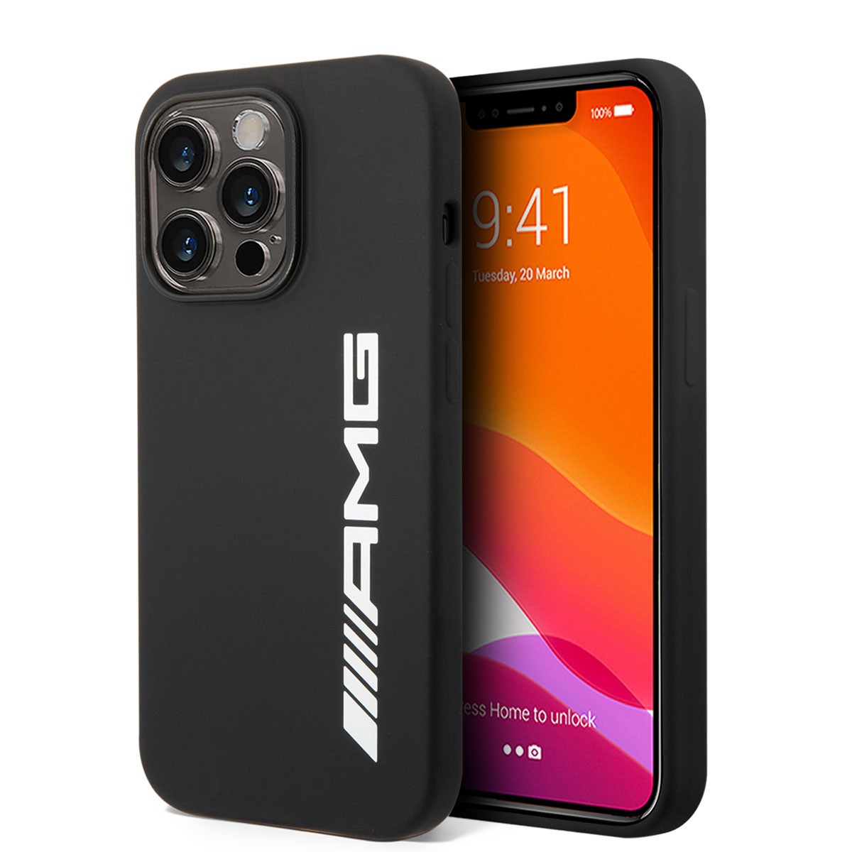 iPhone 14 Pro Max Kılıf AMG Magsafe Şarj Özellikli Büyük Logo Dizayn Kılıf