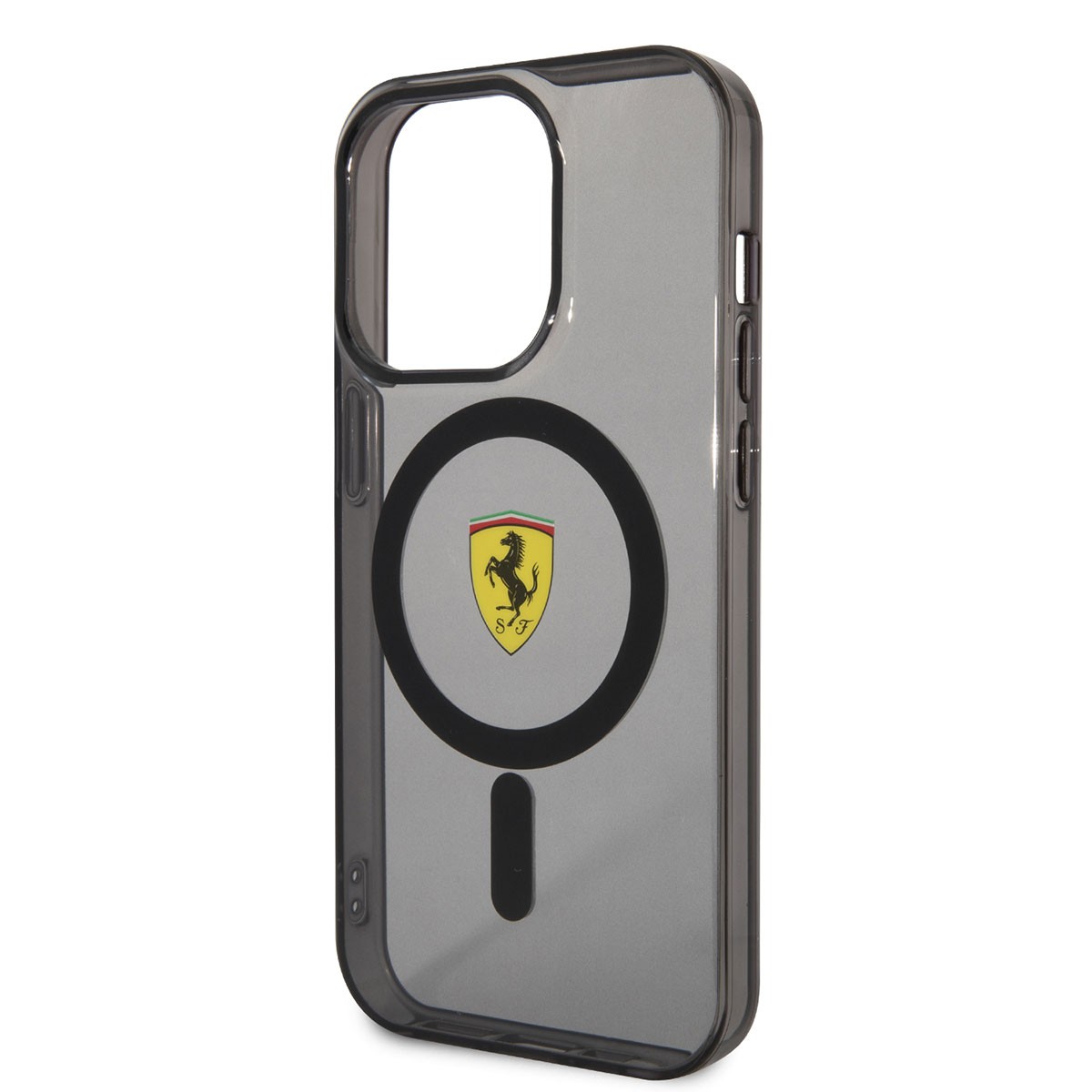 iPhone 14 Pro Max Kılıf Ferrari Magsafe Şarj Özellikli Yarı Transparan Dizayn Kılıf