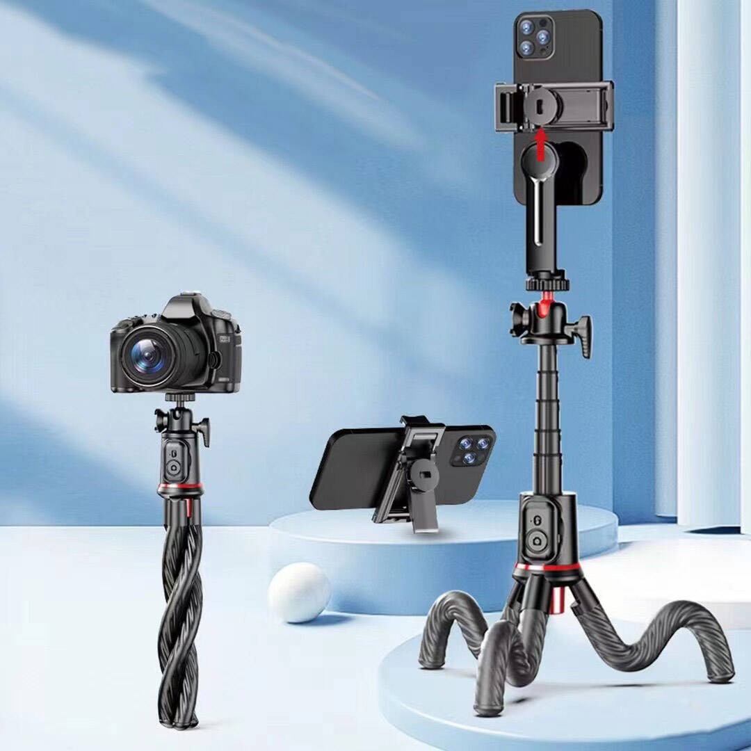 Go Des GD-ST86 Çok Fonksiyonlu Teleskopik Esneyebilen Uzaktan Kumanda Aparatlı Tripod