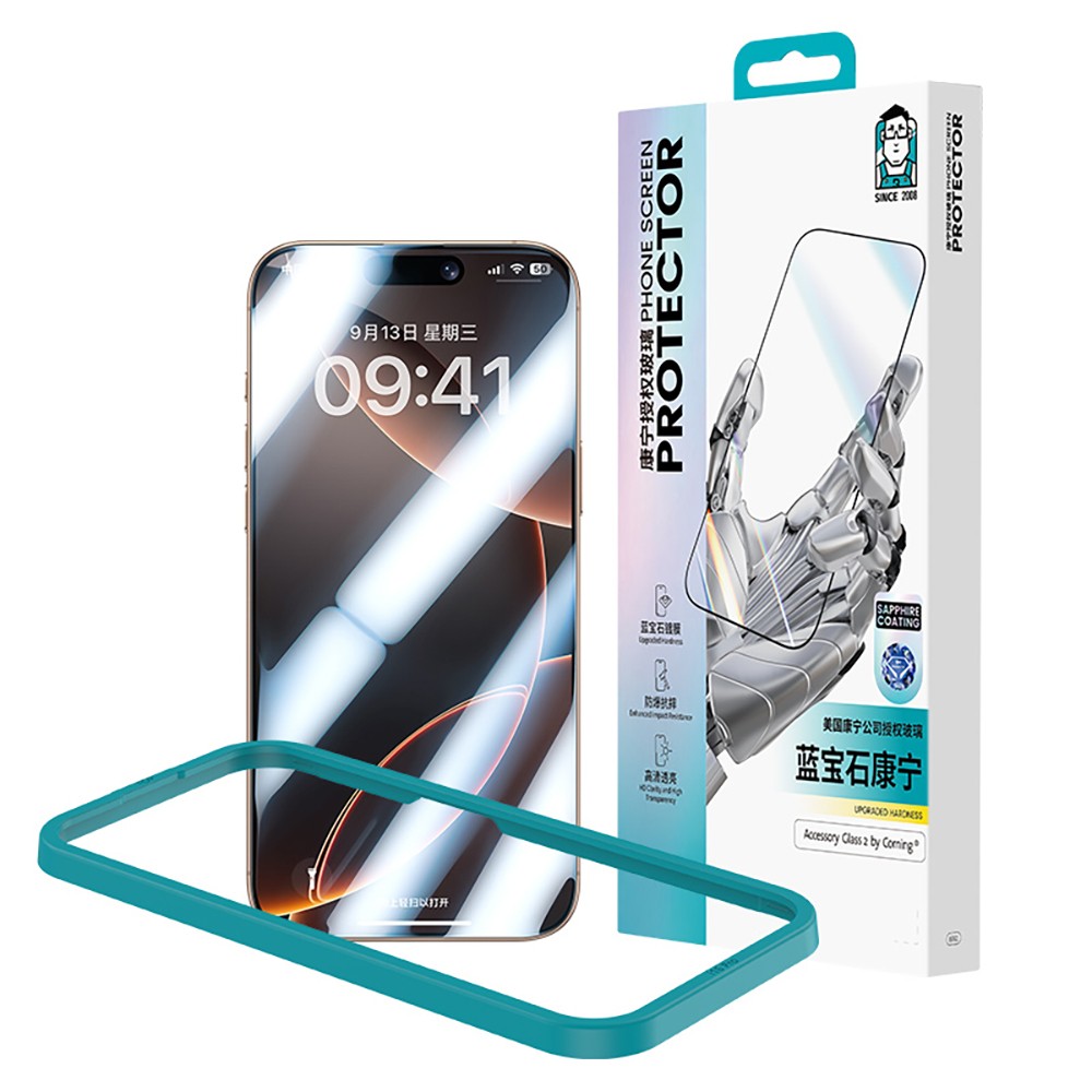 Apple iPhone 16 Pro Max Benks Glass Warrior Safir Coating Ultra İnce Cam Ekran Koruyucu