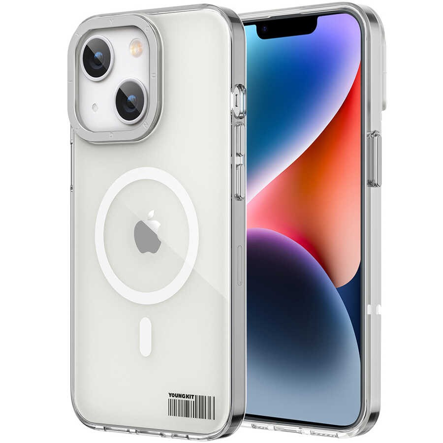 iPhone 14 Plus Kılıf Magsafe Şarj Özellikli Youngkit Coloured Glaze Serisi Kılıf