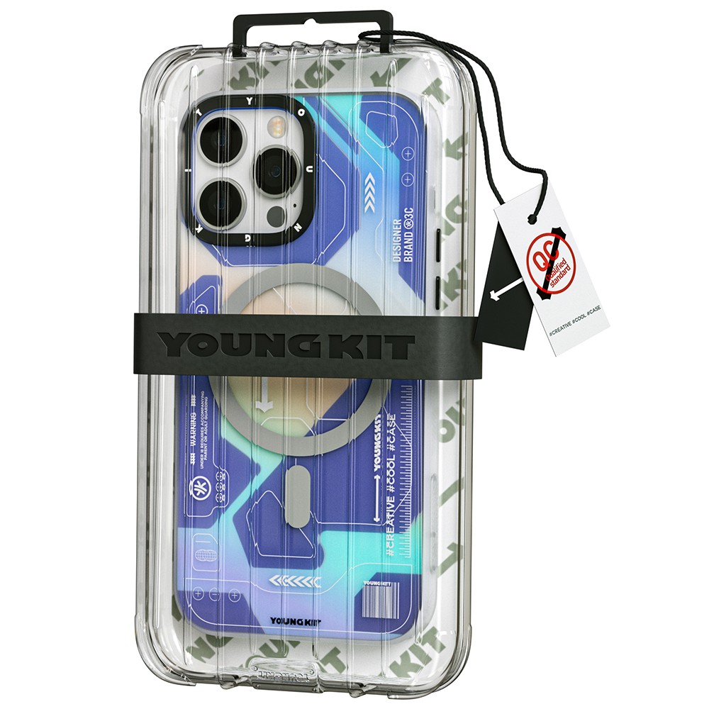 iPhone 13 Pro Max Kılıf Magsafe Şarj Özellikli YoungKit Metaverse Serisi Kılıf