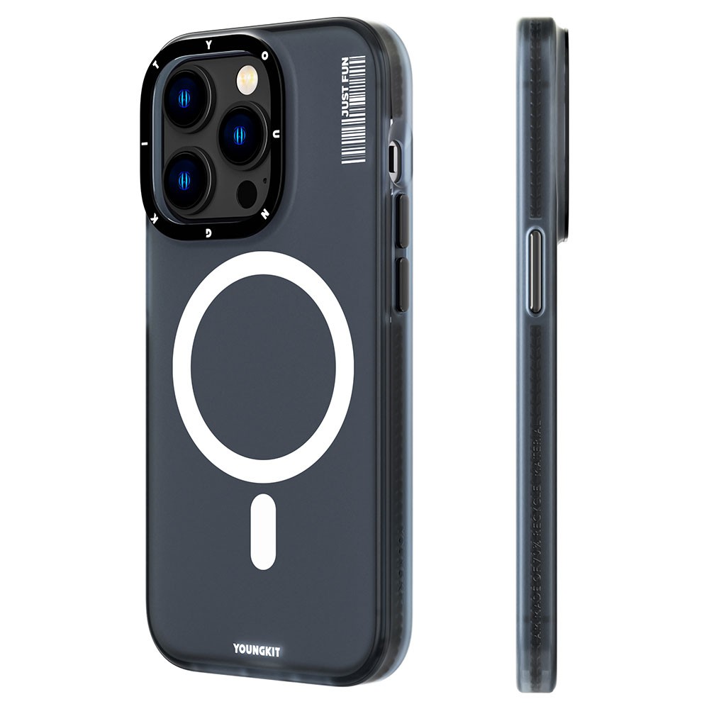 iPhone 14 Pro Kılıf Magsafe Şarj Özellikli Youngkit Colored Sand Serisi Kılıf