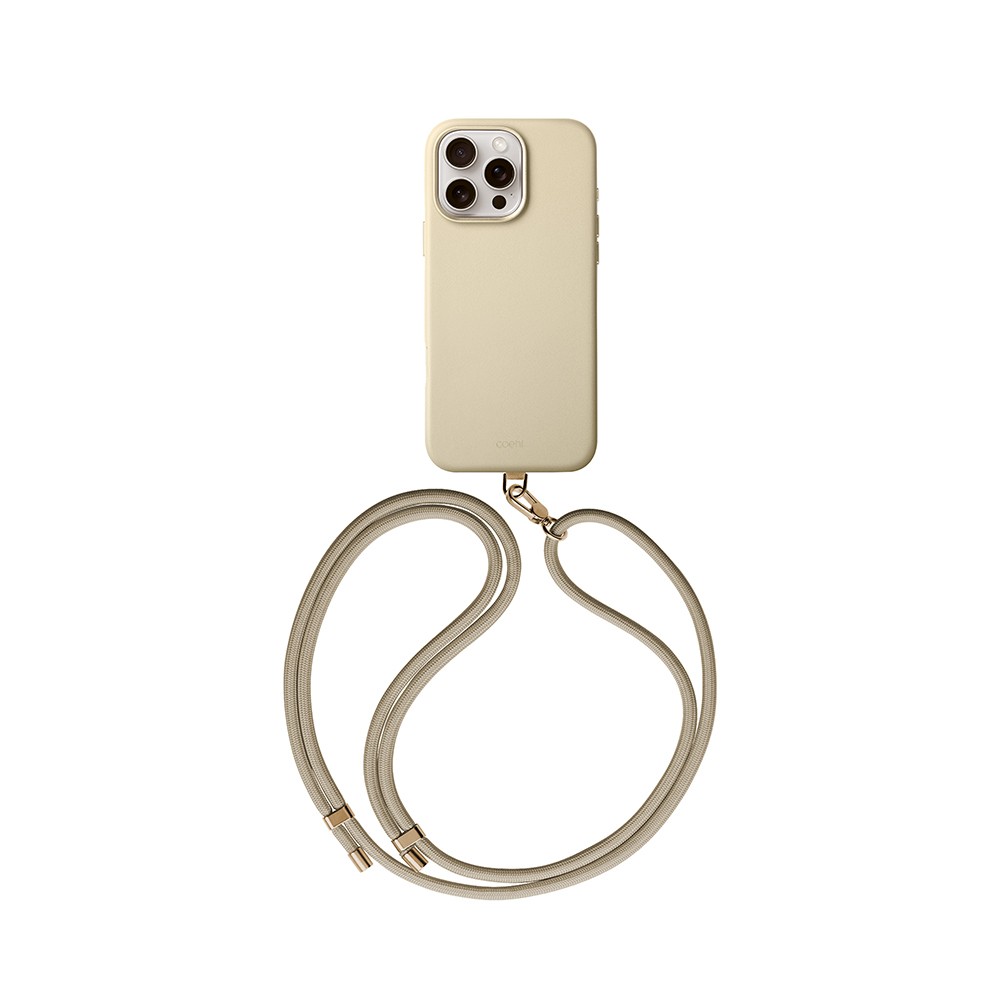 iPhone 16 Pro Kılıf Magsafe Şarj Özellikli Soft Arka Yüzey Askı İpli Coehl Muse Kılıf