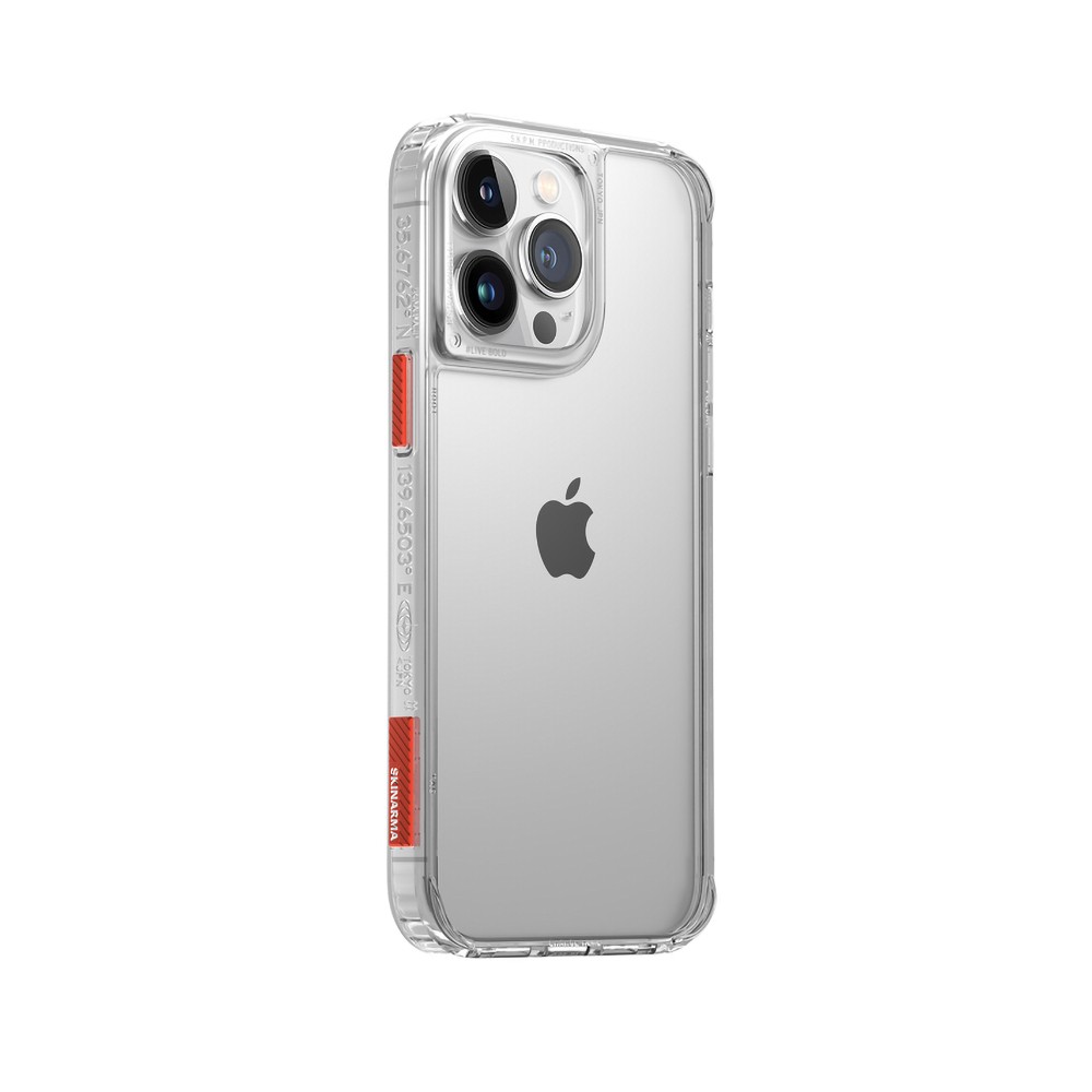 iPhone 14 Pro Max Kılıf SkinArma Şeffaf Airbag Tasarımlı Saido Kılıf