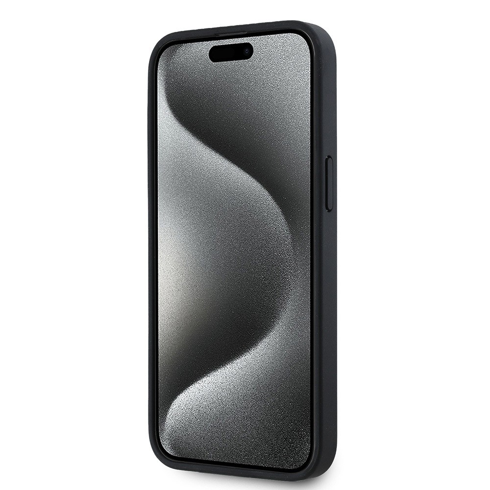 Apple iPhone 15 Pro Max Kılıf Lacoste Orjinal Lisanslı M-safe Şarj Özellikli Mono Vintage Logo Kapak
