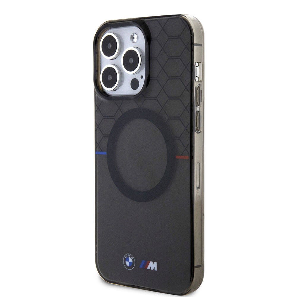 iPhone 15 Pro Max Kılıf BMW Magsafe Şarj Özellikli Transparan M Dizayn Orjinal Lisanslı Kılıf