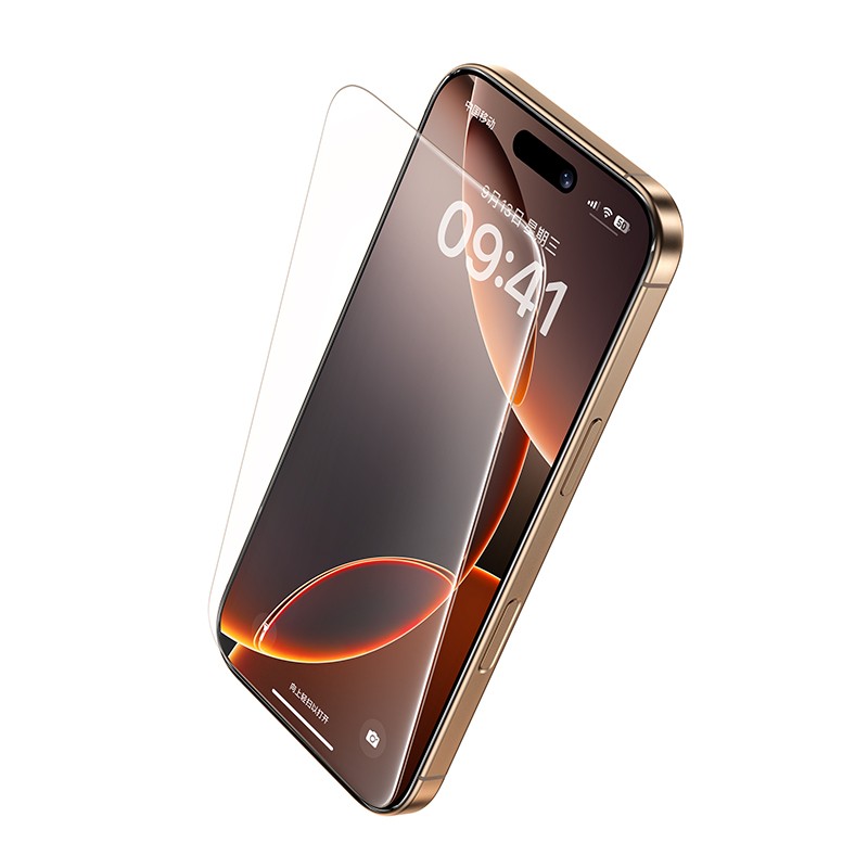 iPhone 16 Pro Max Benks 0.3mm InvisiWarrior Ekranı Tam Kaplayan Full Şeffaf Ekran Koruyucu