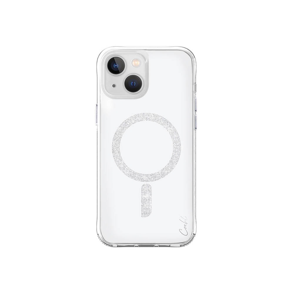 iPhone 15 Kılıf Magsafe Şarj Özellikli Simli Magnetik Coehl Glace Kılıf