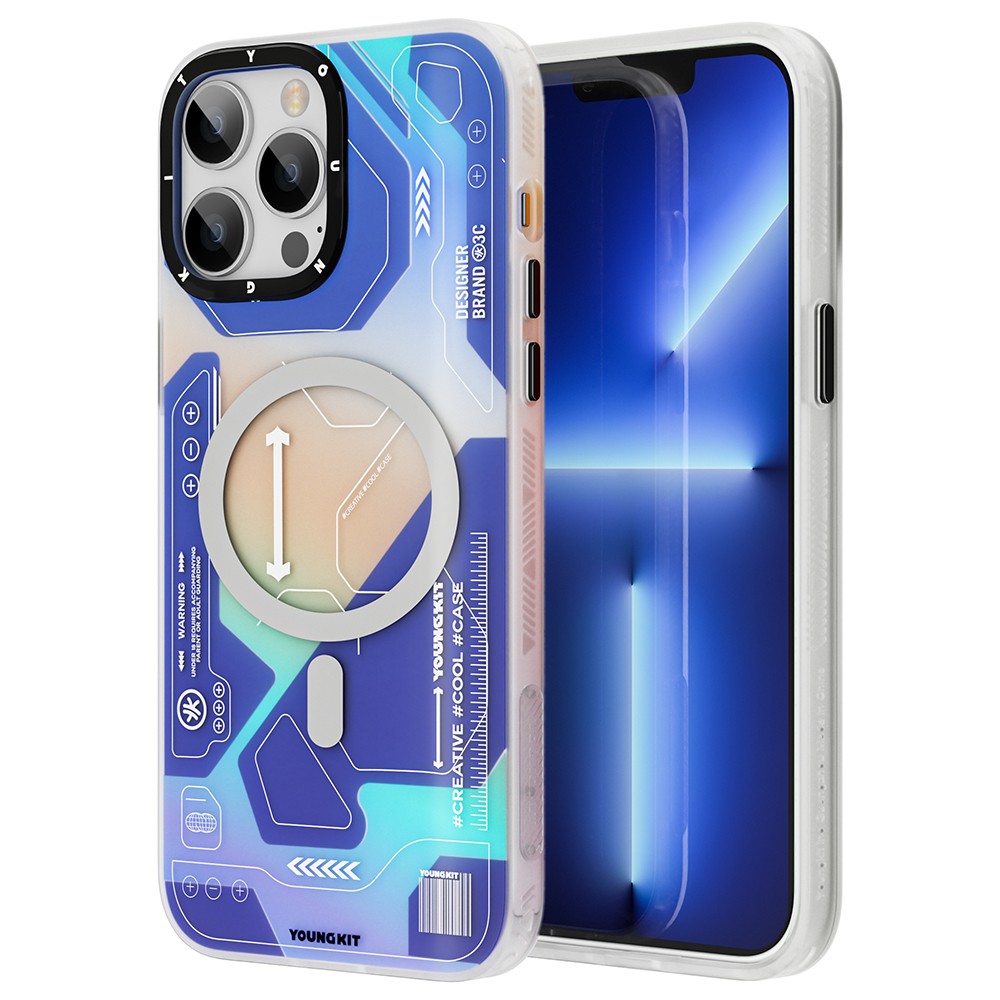 iPhone 13 Pro Max Kılıf Magsafe Şarj Özellikli YoungKit Metaverse Serisi Kılıf