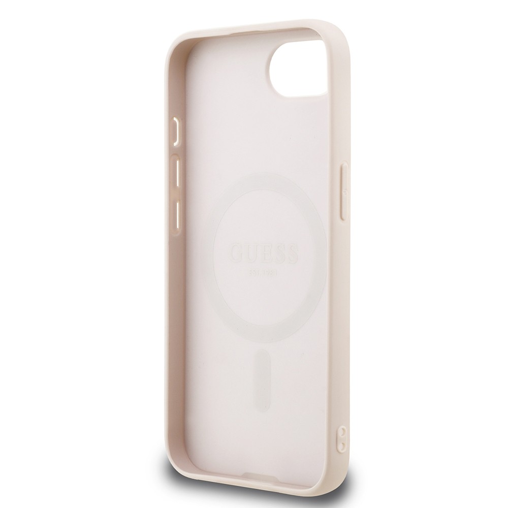 Apple iPhone 16E Kılıf Guess Orjinal Lisanslı M-safe Şarj Özellikli Small 4G Classic Kapak