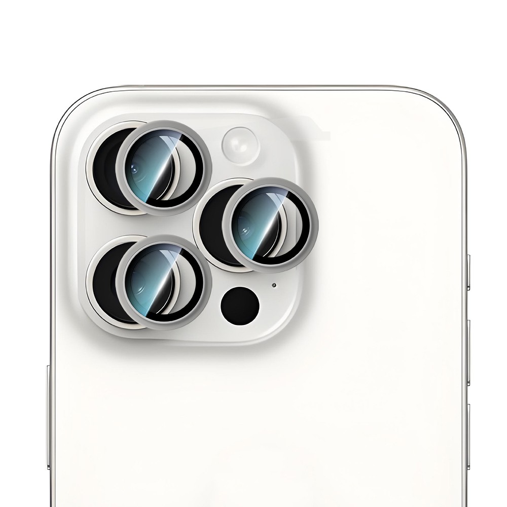 Apple iPhone 16 Pro CaseWorld Alloy Serisi Oleofobik Anti Reflective Kamera Lens Koruyucu