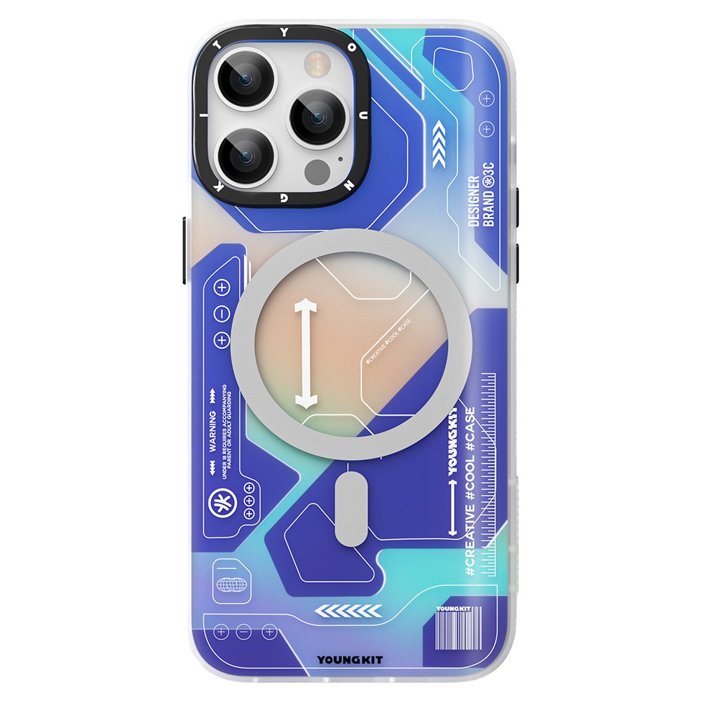 iPhone 13 Pro Max Kılıf Magsafe Şarj Özellikli YoungKit Metaverse Serisi Kılıf