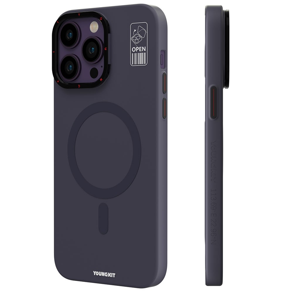 iPhone 14 Pro Kılıf Magsafe Şarj Özellikli Standlı YoungKit Hermit Bracket Serisi Kılıf