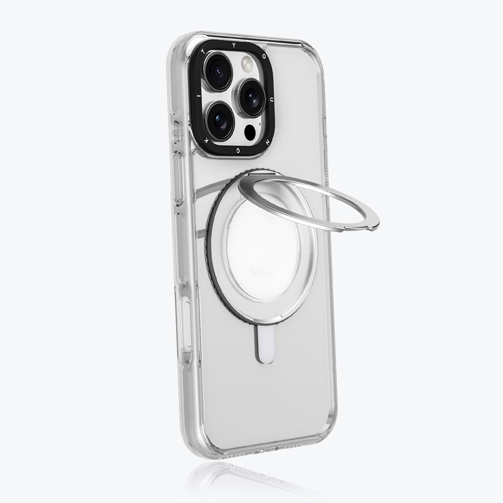 iPhone 16 Pro Max Kılıf Magsafe Şarj Özellikli Parmak Ring Standlı Youngkit Pivot Serisi Kılıf