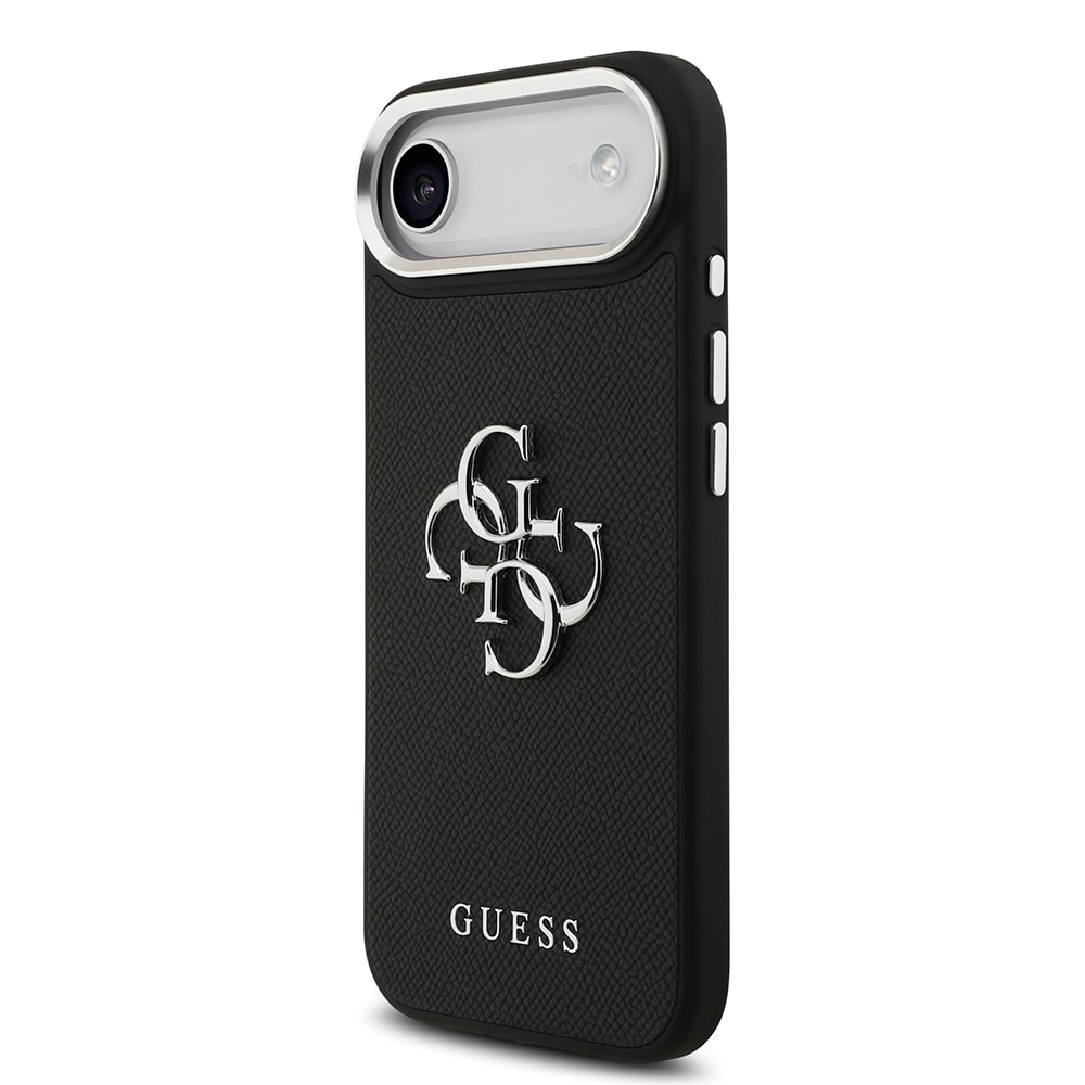 Apple iPhone 17 Air Kılıf Guess Orjinal Lisanslı PU Deri 4G Büyük Metal Logo Dizaynlı Kapak