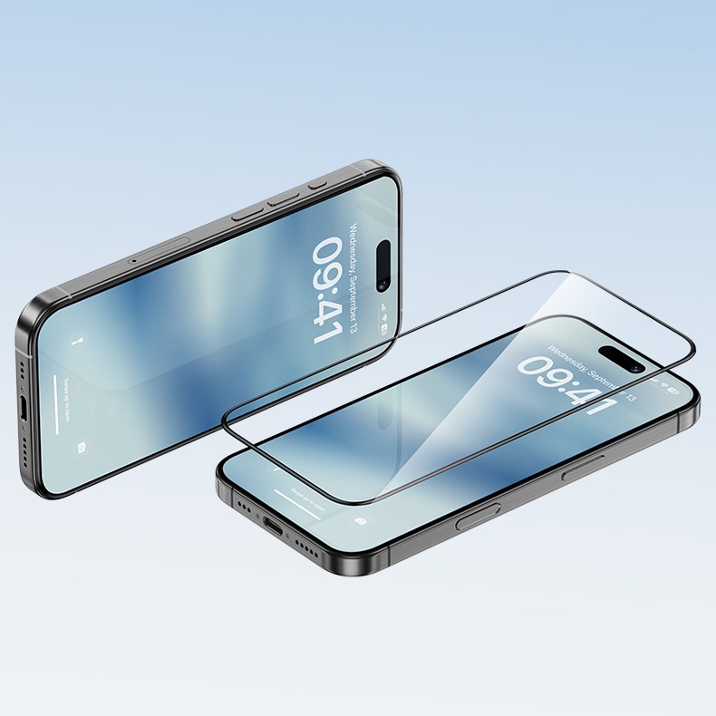 Apple iPhone 16 Pro Max Benks Ultra Shield 0.9mm Çerçeveli 0.3mm Ekran Koruyucu + Kolay Uygulama Aparatlı