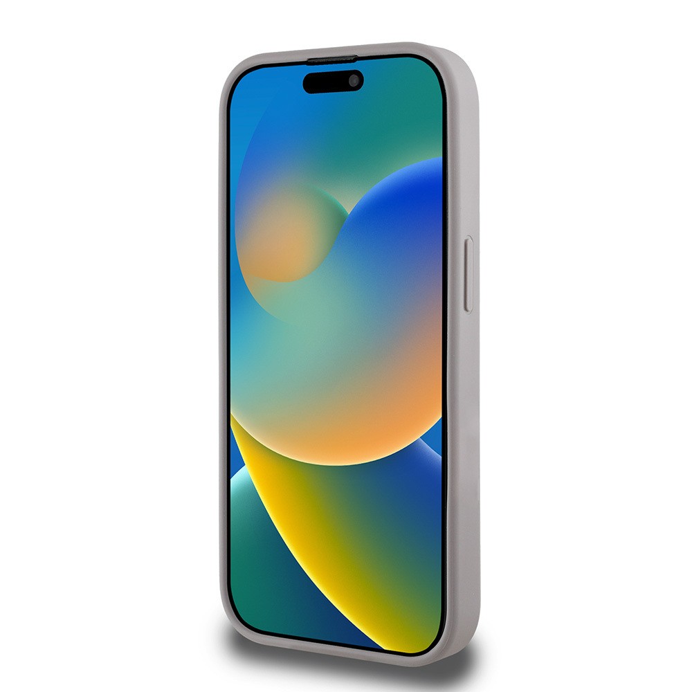 Apple iPhone 15 Pro Max Kılıf Guess Orjinal Lisanslı Gül Baskılı Büyük Metal Logo Dizaynlı Kapak
