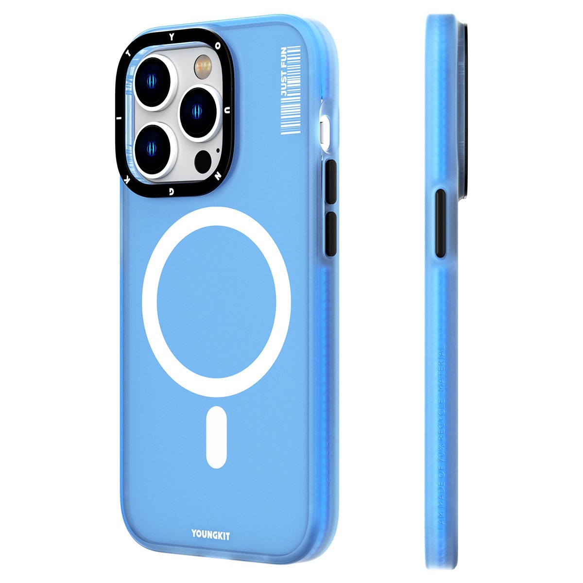 iPhone 13 Pro Max Kılıf Magsafe Şarj Özellikli Youngkit Colored Sand Serisi Kılıf