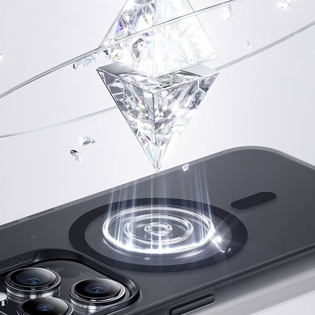 iPhone 15 Pro Max Kılıf Magsafe Şarj Özellikli Benks Lucid Armor Kılıf