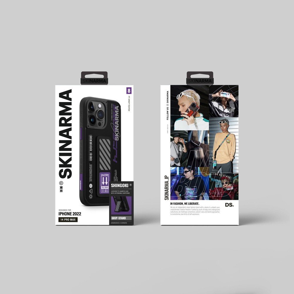 iPhone 14 Pro Kılıf SkinArma Standlı Deri Görünümlü Shingoki Kılıf