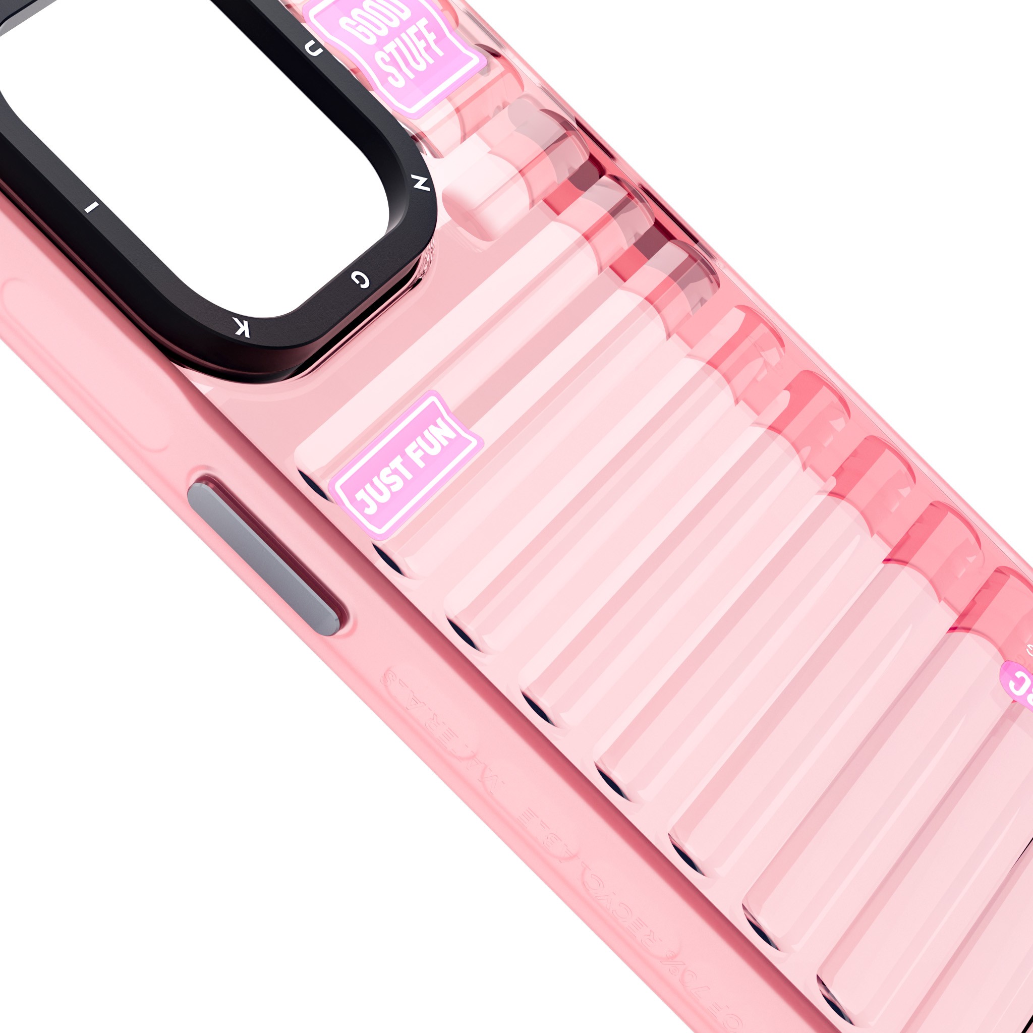 iPhone 15 Pro Max Kılıf Şeffaf Renkli Tasarım YoungKit Fluorite Serisi Kılıf