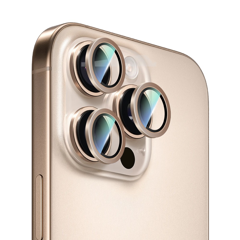Apple iPhone 16 Pro Max CaseWorld Alloy Serisi Oleofobik Anti Reflective Kamera Lens Koruyucu