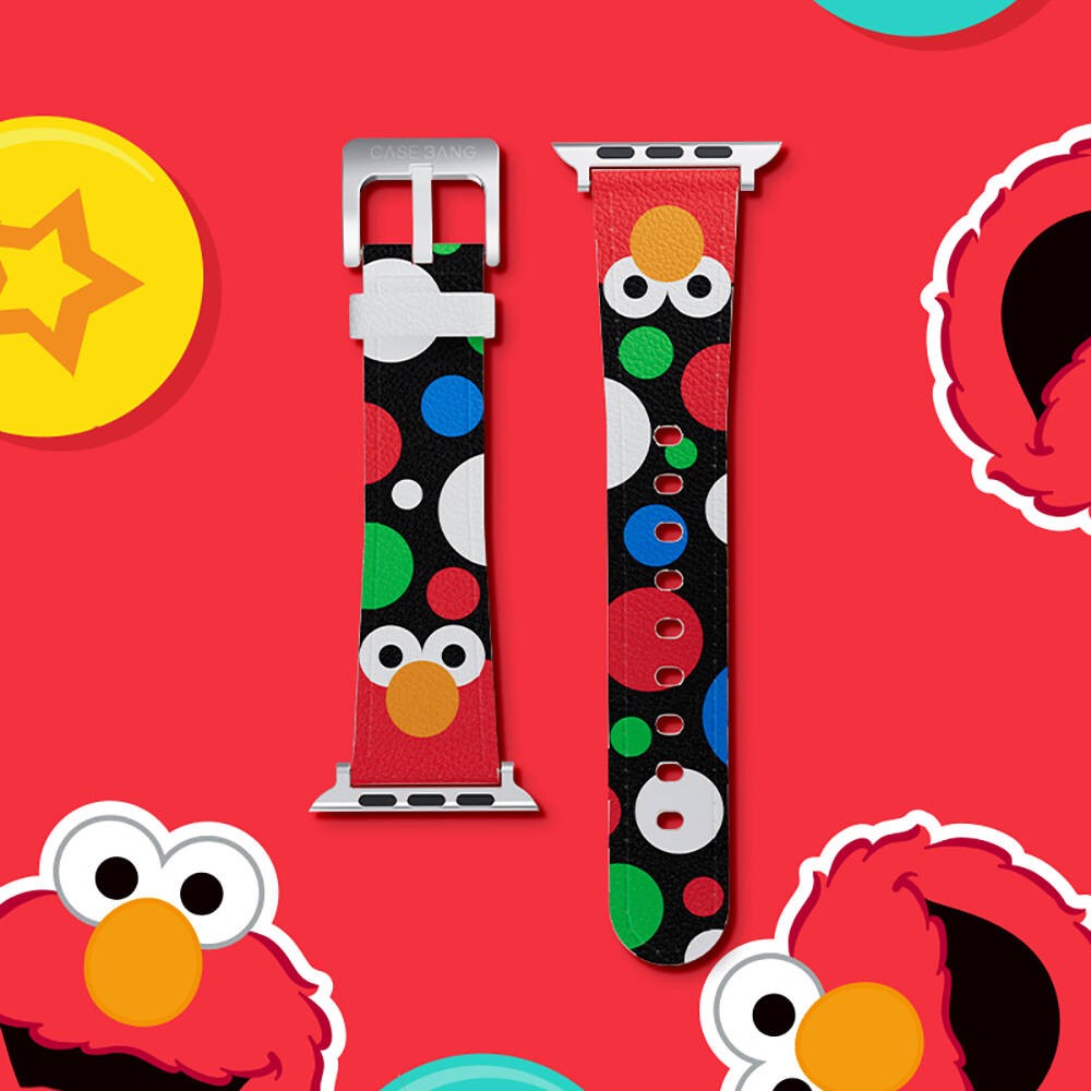 Watch 42mm Casebang Sesame Street Serisi Deri Saat Kordon