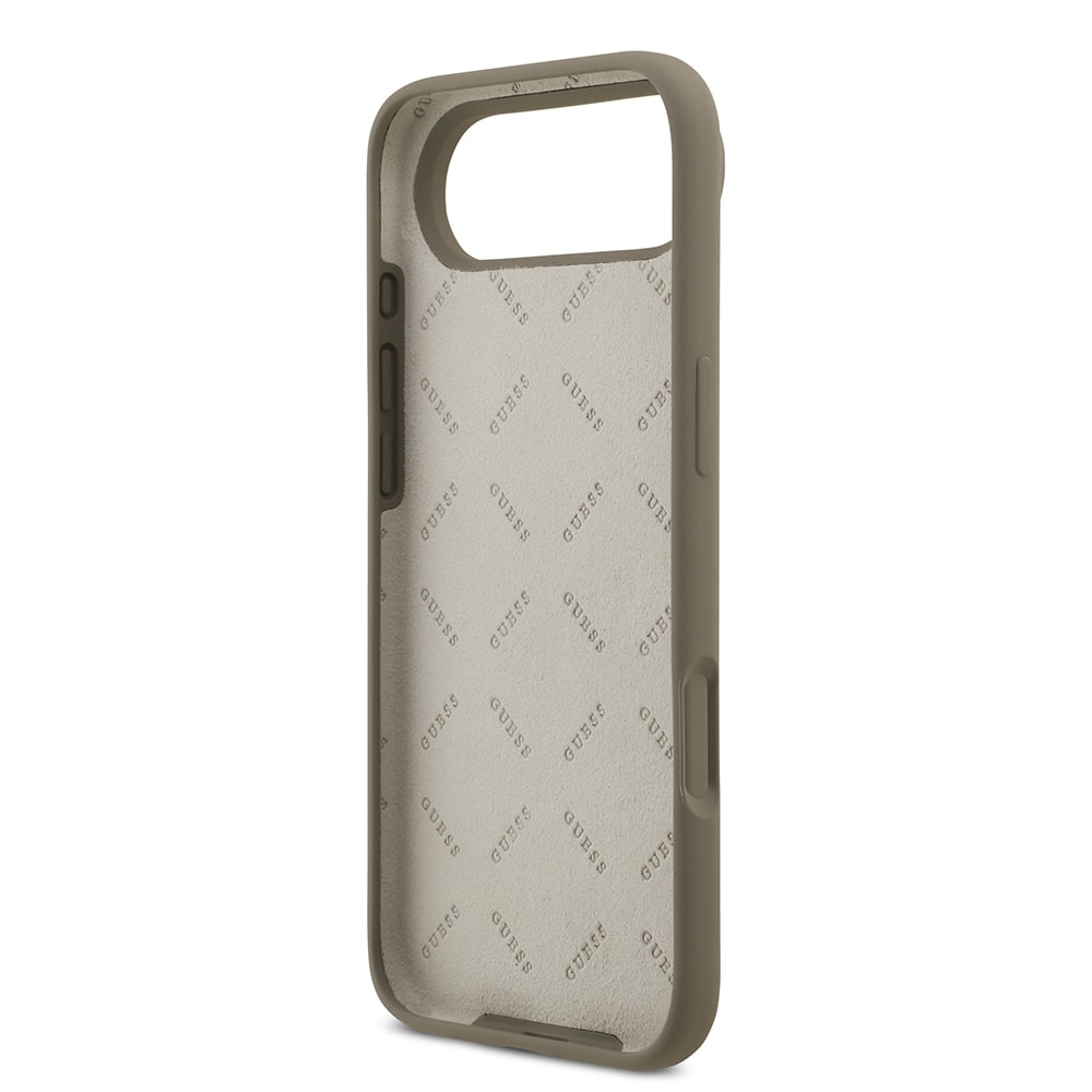 Apple iPhone 17 Air Kılıf Guess Orjinal Lisanslı Grained Yazı Logolu Kapak