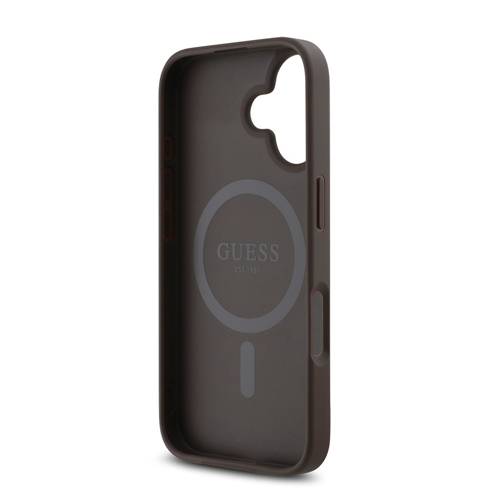 iPhone 16 Plus Kılıf Guess Orjinal Lisanslı Magsafe Şarj Özellikli Small 4G Classic Kılıf