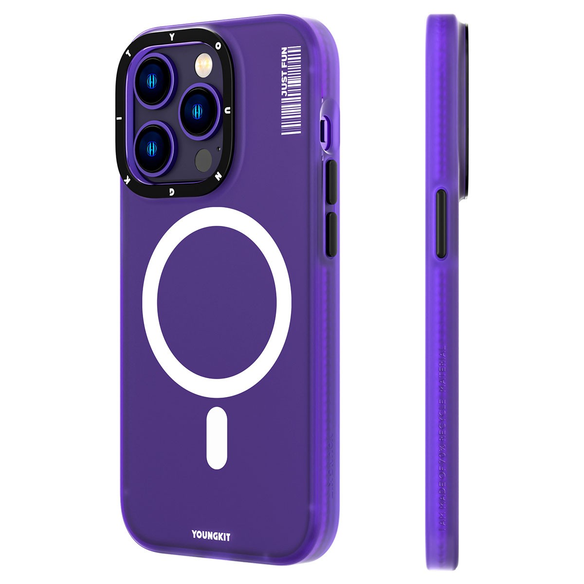 iPhone 14 Pro Kılıf Magsafe Şarj Özellikli Youngkit Colored Sand Serisi Kılıf