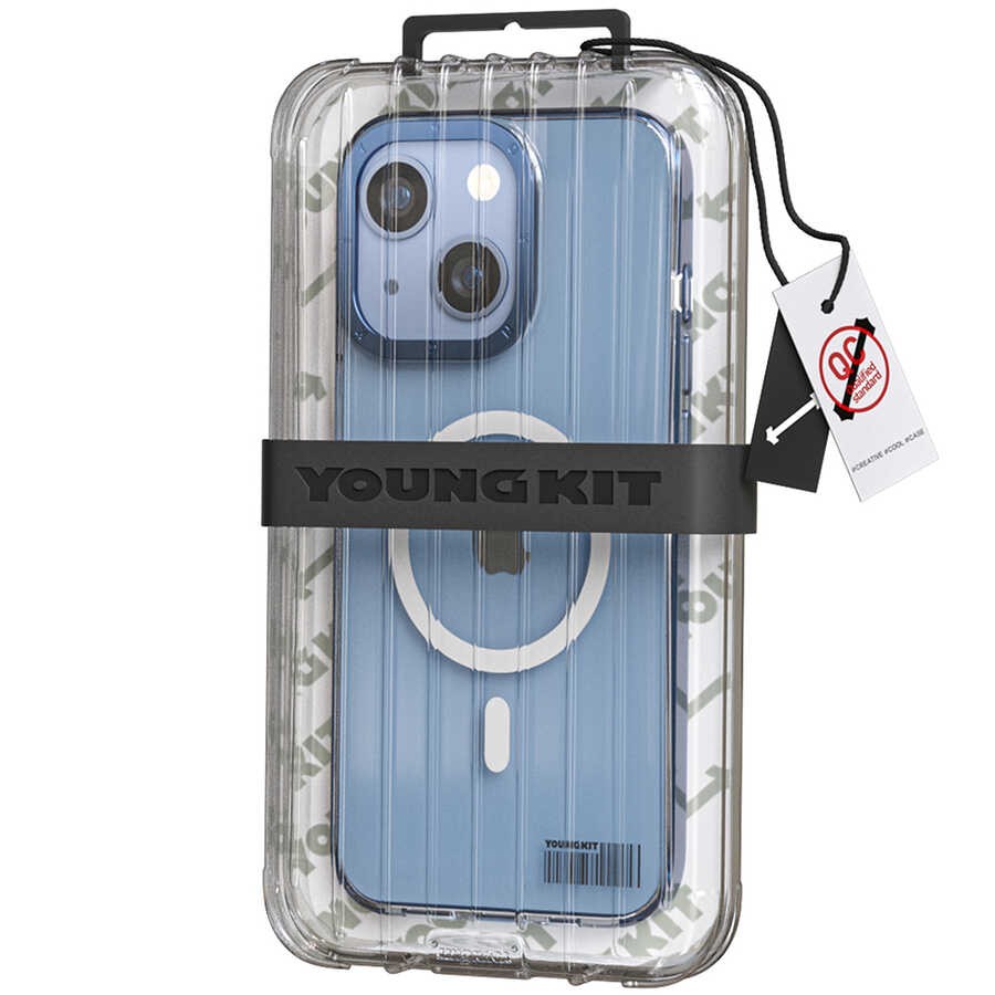 iPhone 14 Plus Kılıf Magsafe Şarj Özellikli Youngkit Coloured Glaze Serisi Kılıf
