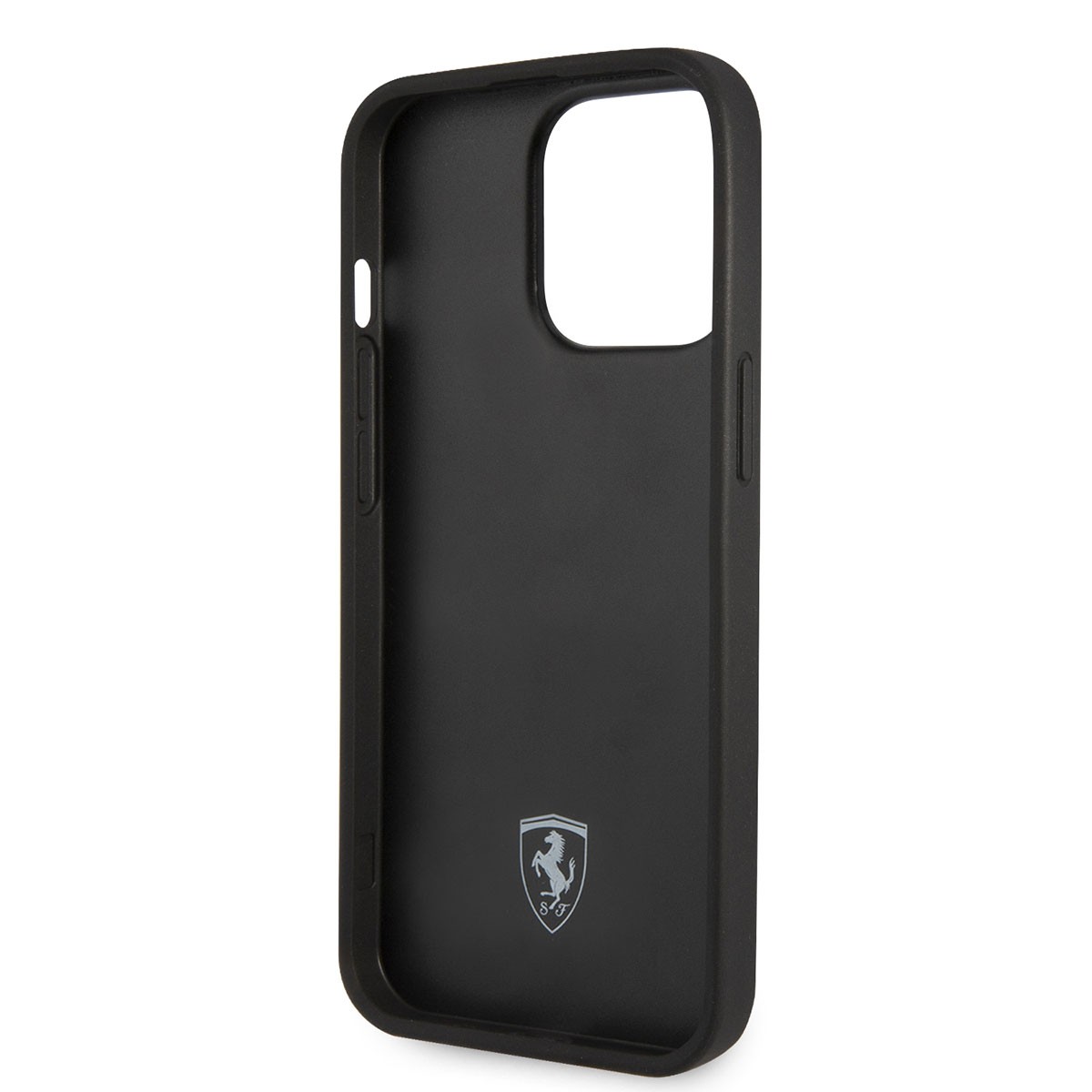 iPhone 14 Pro Max Kılıf Ferrari Deri Sarı Noktalı Dizayn Kılıf