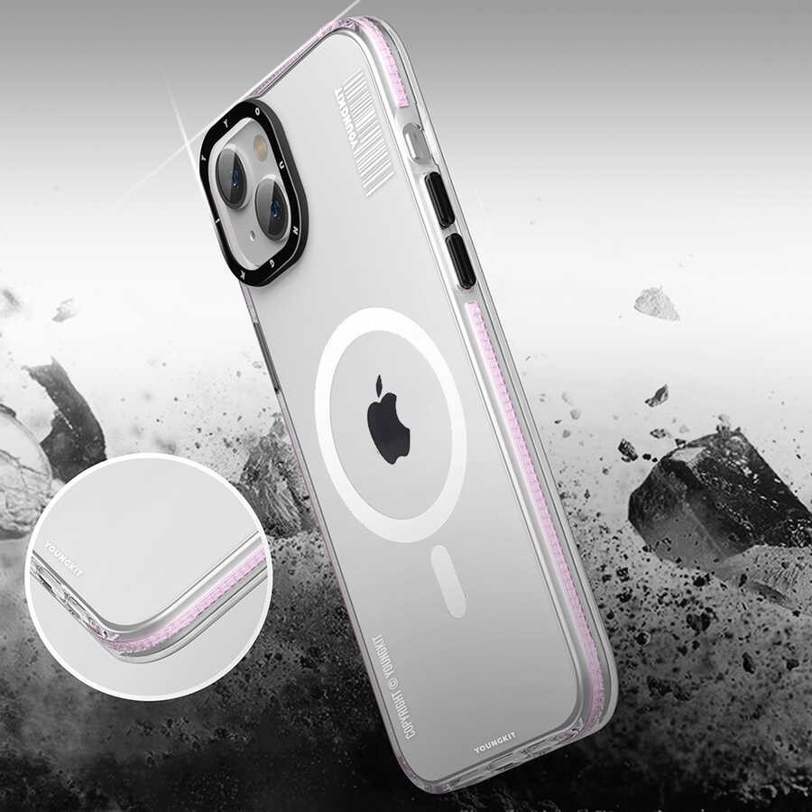 iPhone 14 Plus Kılıf Magsafe Şarj Özellikli YoungKit Exquisite Serisi Kılıf
