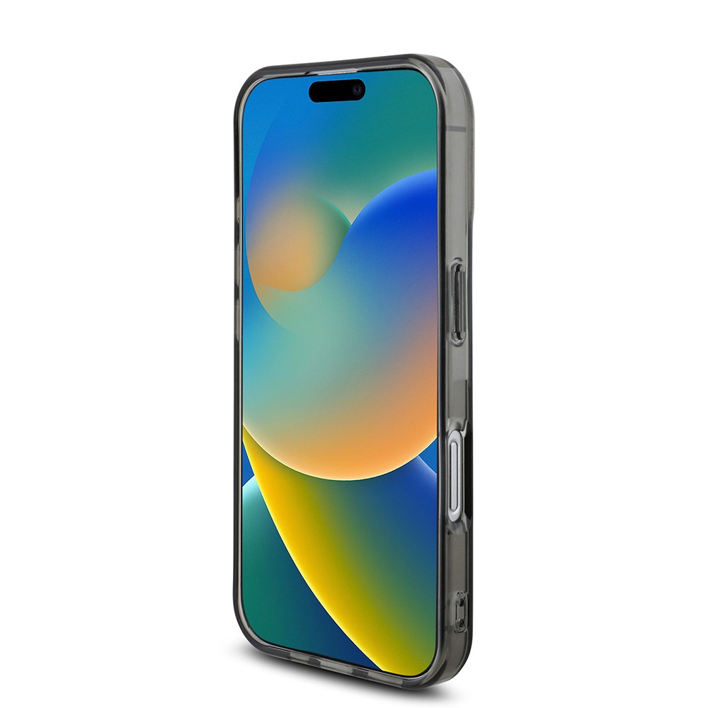 Apple iPhone 16 Kılıf BMW Orjinal Lisanslı Yarı Transparan M Dizayn Çizgili Kapak