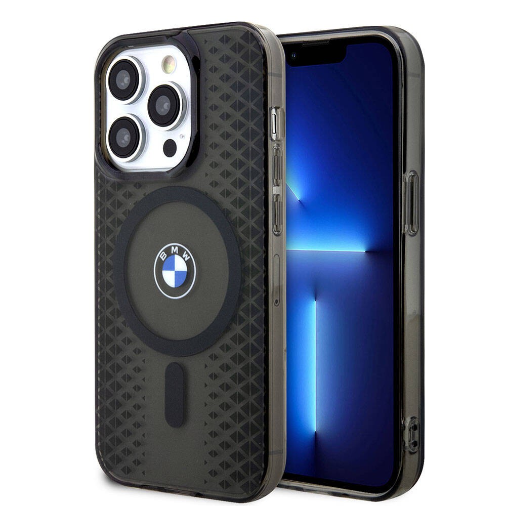 iPhone 15 Pro Max Kılıf BMW Magsafe Şarj Özellikli Transparan IML Signature Orjinal Lisanslı Kılıf