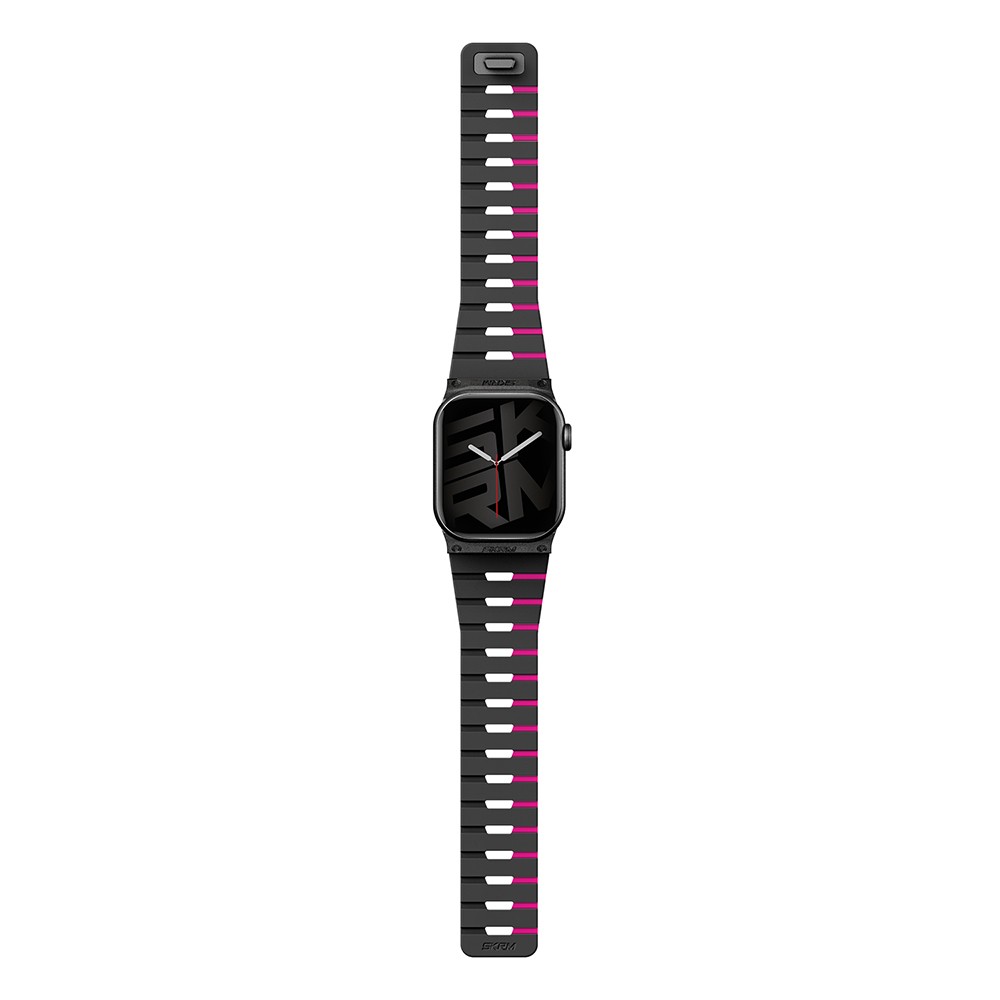 Apple Watch 10 42mm Skinarma Gemini Serisi TPU Magnetik Silikon Kordon