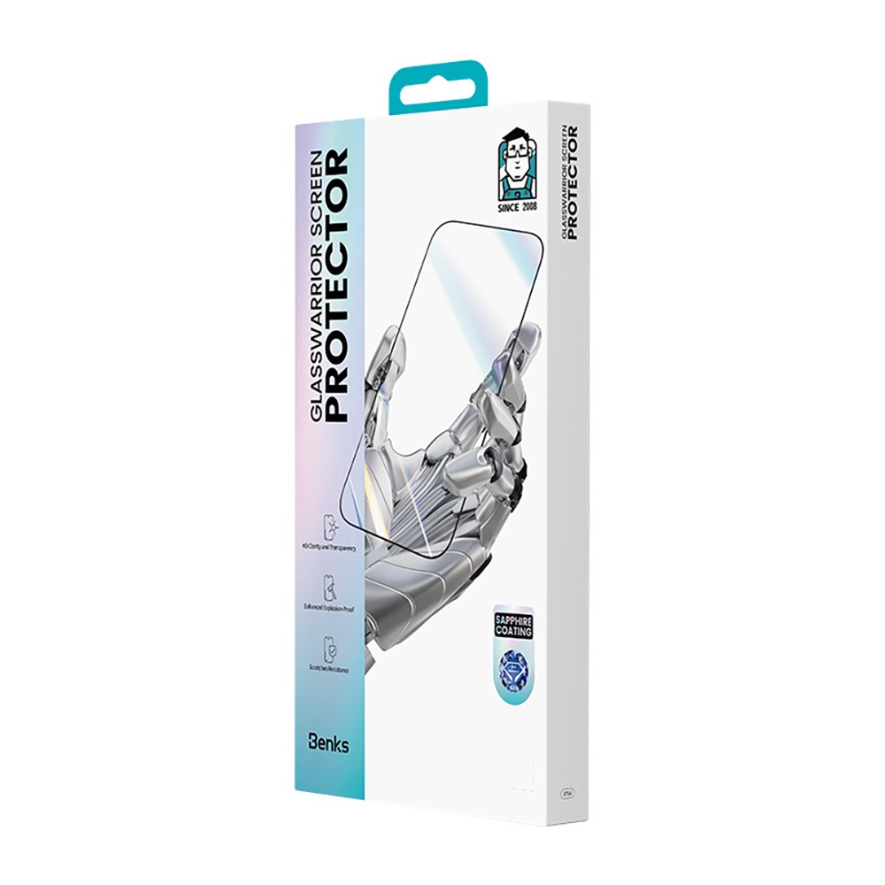 Apple iPhone 16 Pro Max Benks Glass Warrior Safir Coating Ultra İnce Cam Ekran Koruyucu