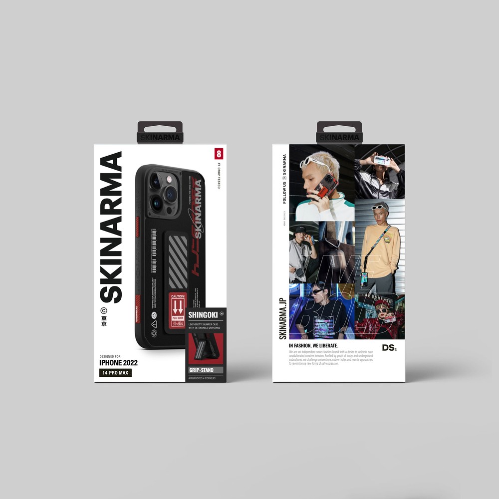 iPhone 14 Pro Max Kılıf SkinArma Standlı Deri Görünümlü Shingoki Kılıf
