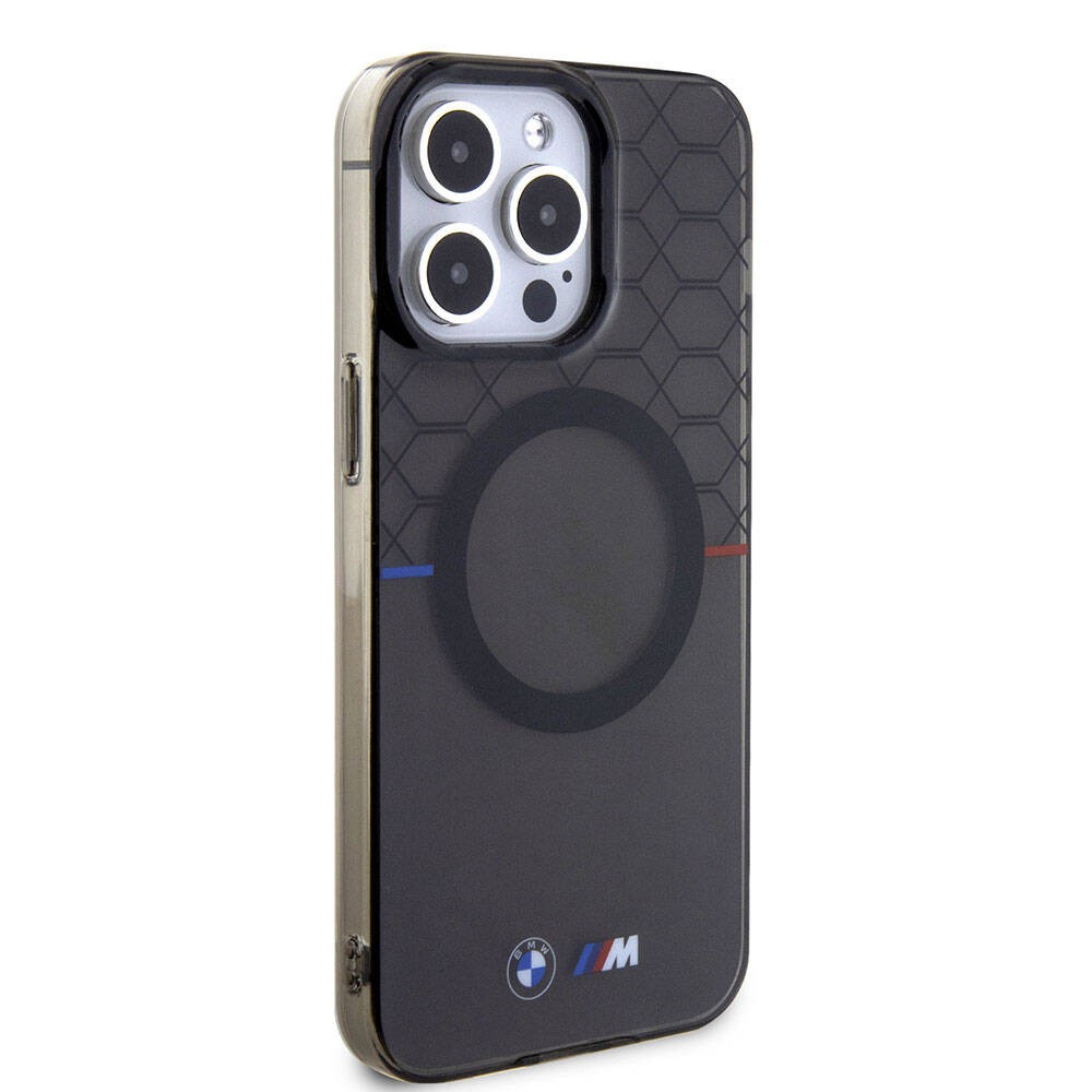 iPhone 15 Pro Max Kılıf BMW Magsafe Şarj Özellikli Transparan M Dizayn Orjinal Lisanslı Kılıf