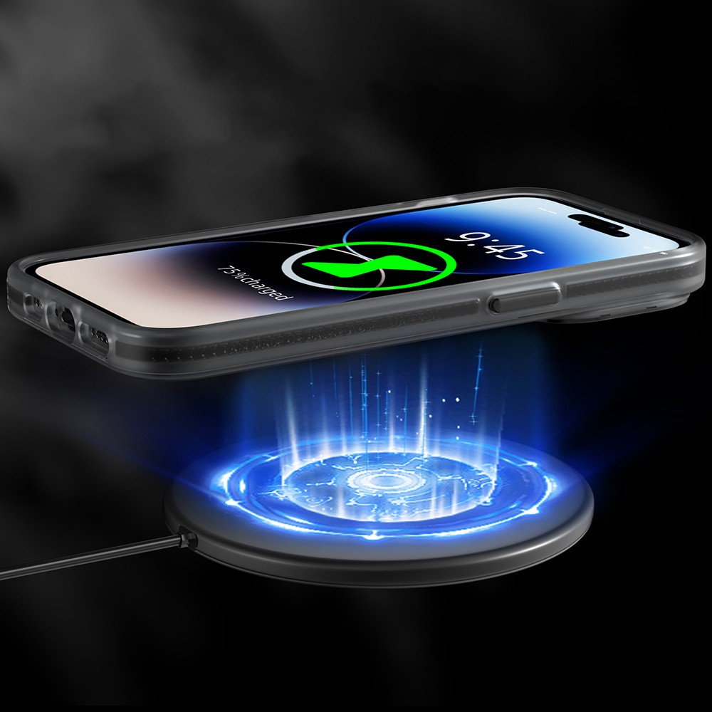iPhone 13 Pro Max Kılıf Magsafe Şarj Özellikli Youngkit Binfen Serisi Yazı Temalı Kılıf